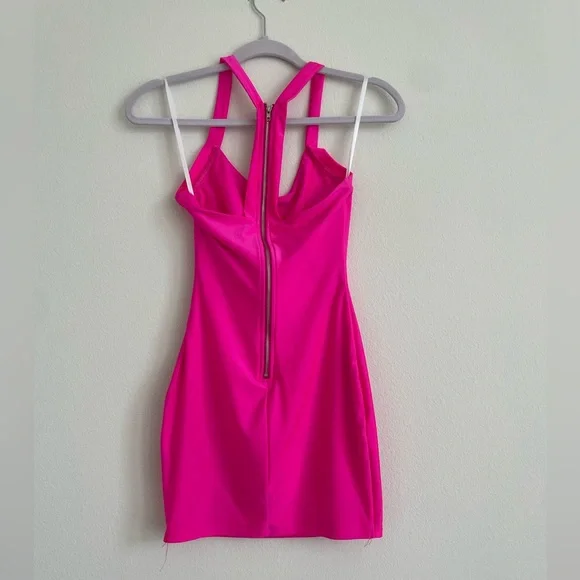 Hot pink bodycon dress - Picture 3 of 5